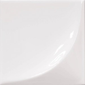 Pasta Blanca Vertex Curve White 15x15