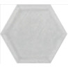 Mate Matt Silver Hexagonal 19.8x22.8