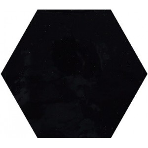 Brillo Shiny Black Hexagonal 19.8x22.8