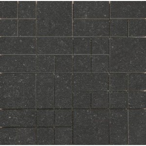 Porcelanico Malla Square Pierre Black 30x30