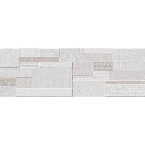 Pasta Blanca Relieve Cube Progress White 30x90