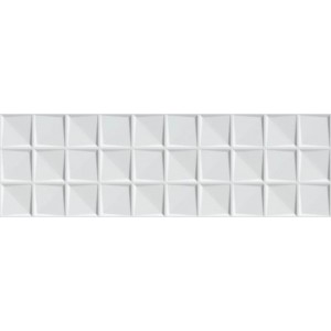 Pasta Roja Relieve Delice Blanco Brillo 25x80