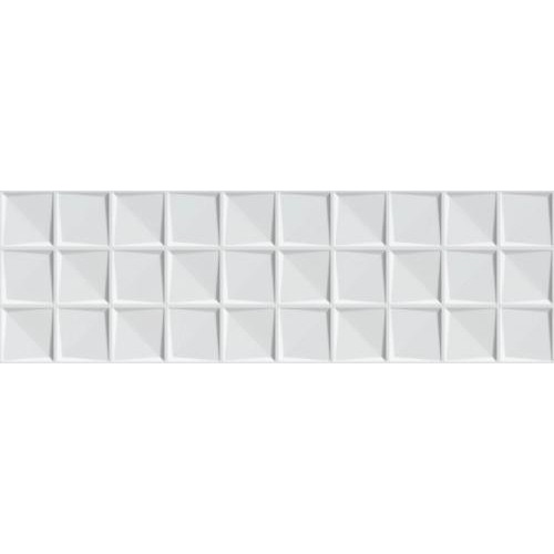 Pasta Roja Relieve Delice Blanco Brillo 25x80