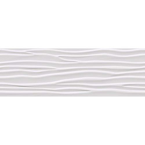 Pasta Blanca Wave White Brillo 30x90