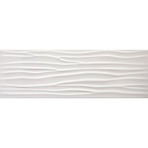 Pasta Blanca Wave White Mate 30x90