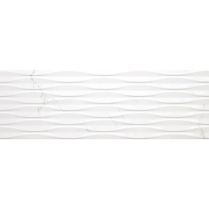 Pasta Blanca Relieve Sigma Statuario Brillo 30x90