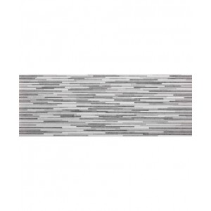 Saten Lineal Gris Relieve 25x70