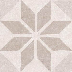 Porcelanico Decor Star Ivory 20x20