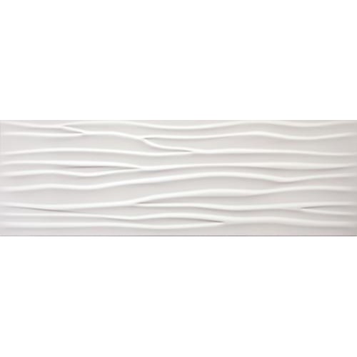Mate Glaciar Wave White Mate 30x90