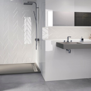 Glaciar Twins White Brillo 30x90