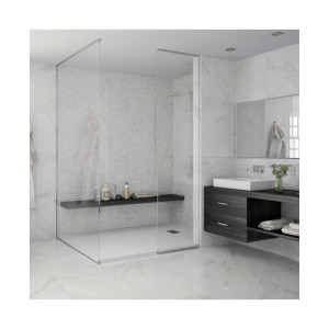 Porcelánico imitación marmol Sublime White Brillo Rectificado 30x60 Blanco