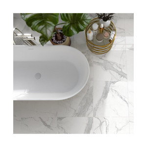 Porcelánico imitación marmol Statuario Brillo 60x60 Blanco