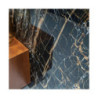 Porcelánico imitación marmol Golden Black Pulido 120x120 Negro