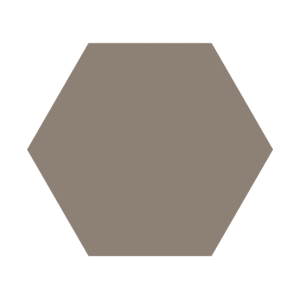 Timeless Taupe Mate Hex 15x17
