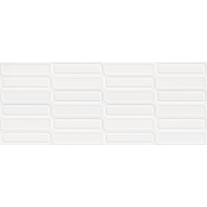 Glaciar Oval White Brillo 30x75