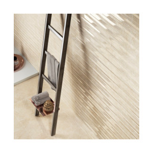 Crema Marfil Relieve Brillo 30x90