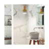 Porcelánico imitación marmol Statuario Mate 30x60 Blanco