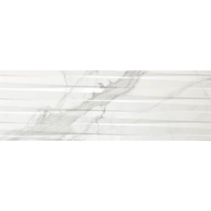 Brillo Statuario Relieve Brillo 30x90