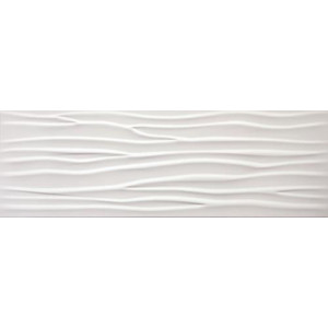 Mate Glaciar Wave White Mate 30x90