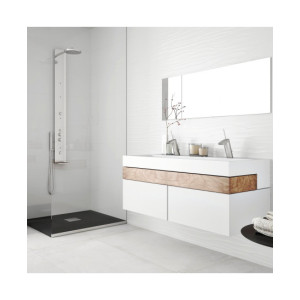 Glaciar Wave White Mate 30x90