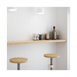 Glaciar Eden White Mate 30x90