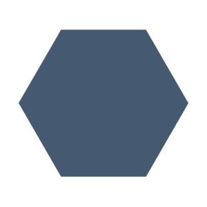 Porcelanico Timeless Marine Mate Hex 15x17