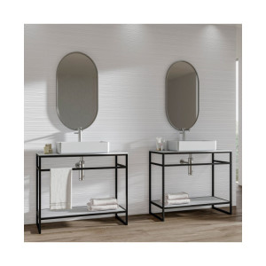 Glaciar Stripes White Mate 30x90