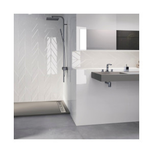 Glaciar Twins White Brillo 30x90