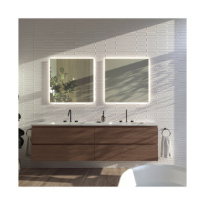 Glaciar Oval White Mate 30x75