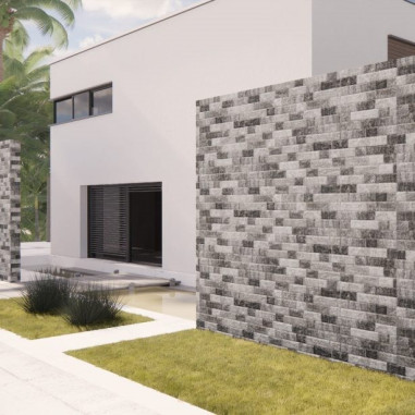 Azulejo Imitación Piedra Gris