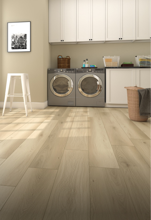 Suelo vinílico spc tiles